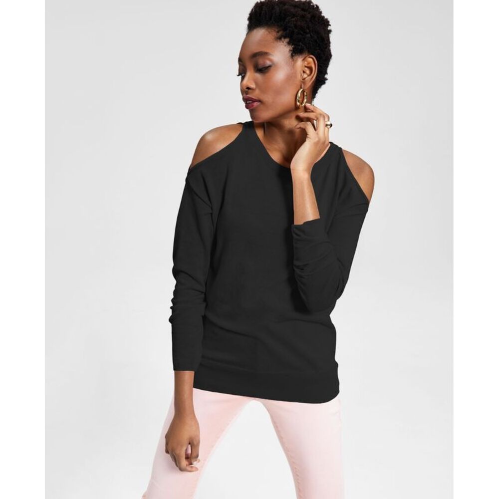 INC International Concepts Cold Shoulder Sweater